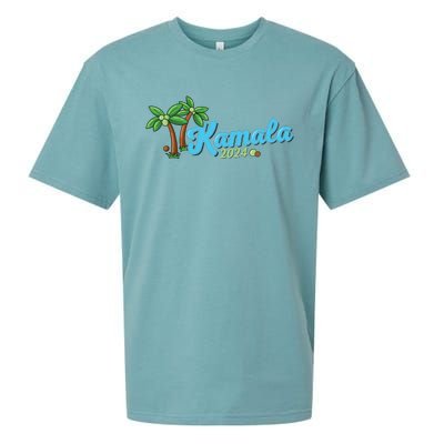 Kamala Harris Coconut Tree 2024 Democrat For President Sueded Cloud Jersey T-Shirt