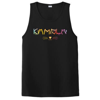 Kamala Harris Cat Lettering Funny Cat Lady Harris Walz PosiCharge Competitor Tank