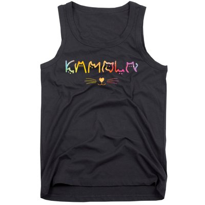 Kamala Harris Cat Lettering Funny Cat Lady Harris Walz Tank Top