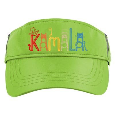 Kamala Harris Cat Lettering Positive Funny Adult Drive Performance Visor