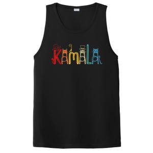 Kamala Harris Cat Lettering Positive Funny PosiCharge Competitor Tank