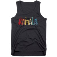 Kamala Harris Cat Lettering Positive Funny Tank Top