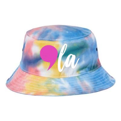 Kamala Harris Comma 2024 Election Tie Dye Newport Bucket Hat