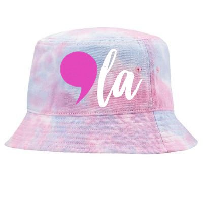 Kamala Harris Comma 2024 Election Tie-Dyed Bucket Hat