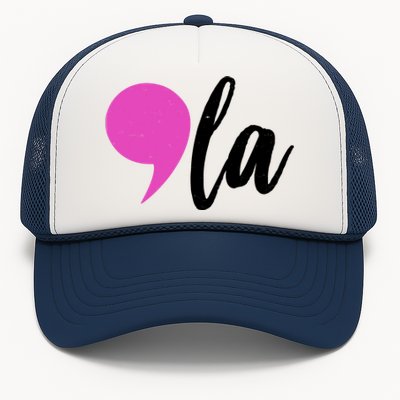 Kamala Harris Comma 2024 Election Trucker Hat