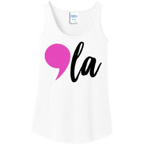 Kamala Harris Comma 2024 Election Ladies Essential Tank