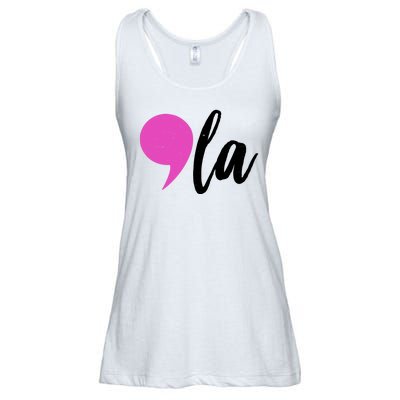 Kamala Harris Comma 2024 Election Ladies Essential Flowy Tank