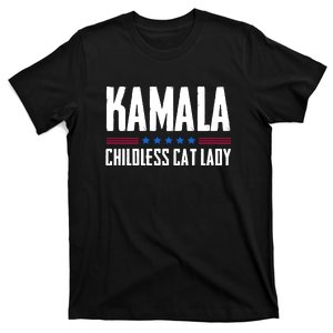 Kamala Harris Childless Cat Lady 2024 T-Shirt