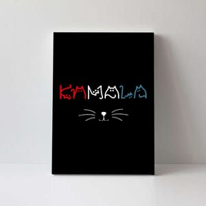 Kamala Harris Cat Lettering Positive Funny Canvas