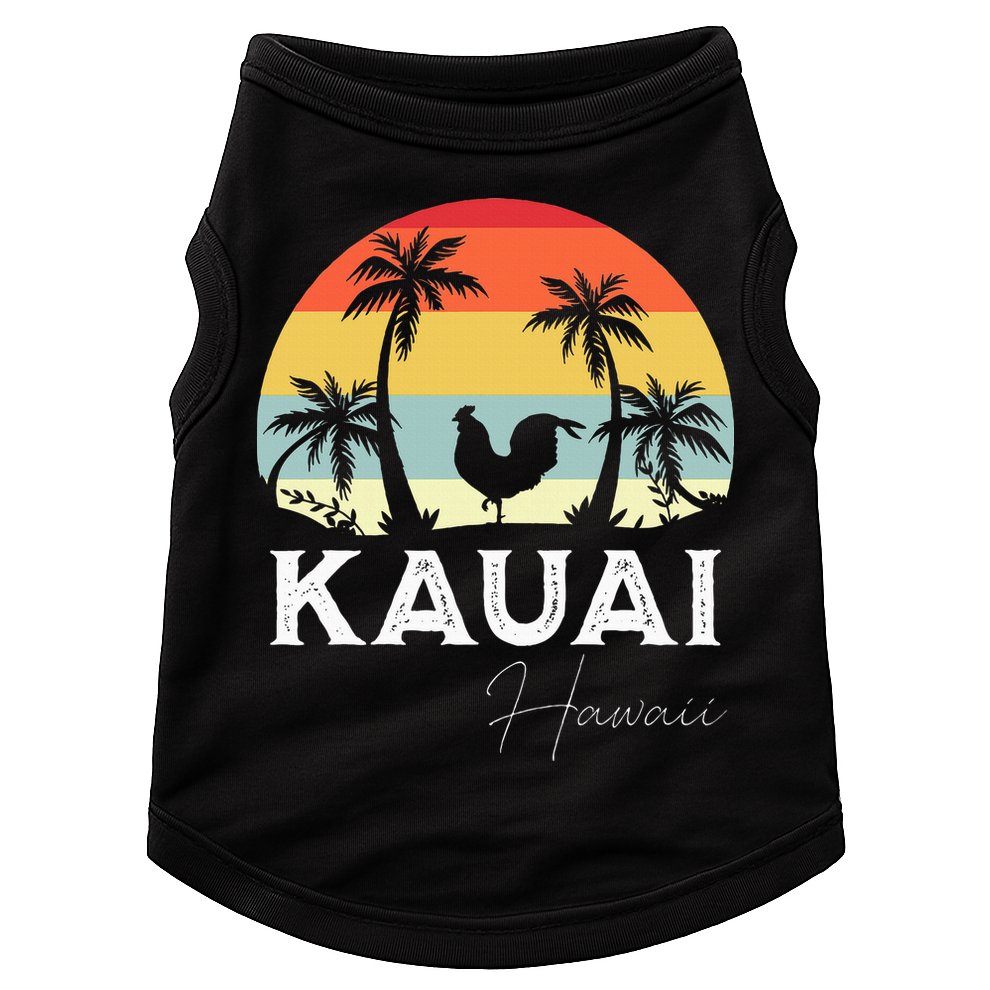 Kauai Hawaii Chicken Lover Souvenir Doggie Tank