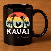 Kauai Hawaii Chicken Lover Souvenir 11oz C Handle Ceramic Mug