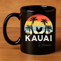 Kauai Hawaii Chicken Lover Souvenir 11oz C Handle Ceramic Mug