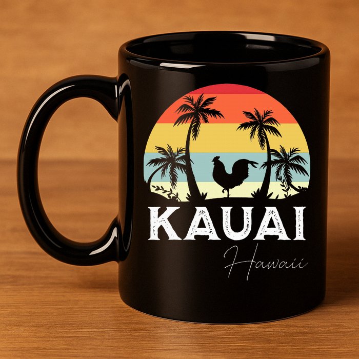 Kauai Hawaii Chicken Lover Souvenir 11oz C Handle Ceramic Mug