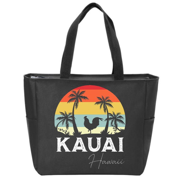Kauai Hawaii Chicken Lover Souvenir Zip Tote Bag