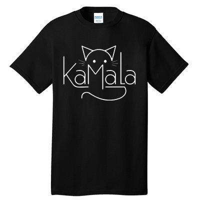 Kamala Harris Cat Lettering Positive Minimalist Tall T-Shirt