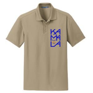 Kamala Harris Cat Funny 2024 President Dry Zone Grid Polo