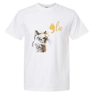 Kamala Harris Cat Lettering Alphabet Cat Lady Garment-Dyed Heavyweight T-Shirt