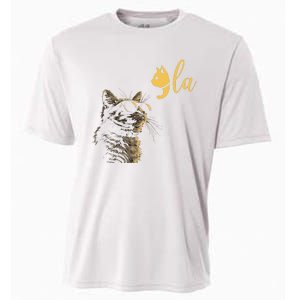 Kamala Harris Cat Lettering Alphabet Cat Lady Cooling Performance Crew T-Shirt