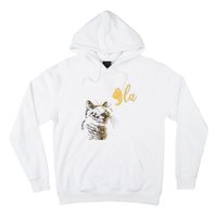 Kamala Harris Cat Lettering Alphabet Cat Lady Hoodie