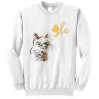 Kamala Harris Cat Lettering Alphabet Cat Lady Sweatshirt