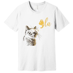 Kamala Harris Cat Lettering Alphabet Cat Lady Premium T-Shirt