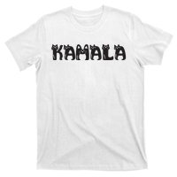 Kamala Harris Cat Lettering Positive Funny 2024 Election T-Shirt