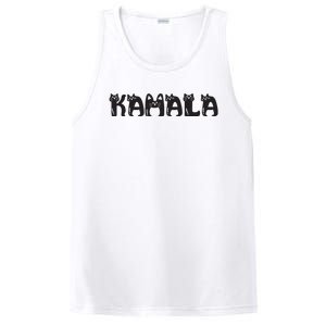 Kamala Harris Cat Lettering Positive Funny 2024 Election PosiCharge Competitor Tank