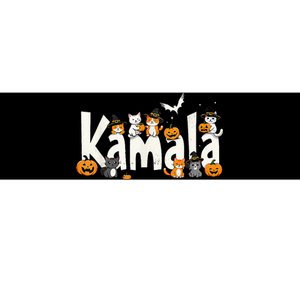 Kamala Halloween Cat Pumpkin Witch Hat Lover Kamala Haris Bumper Sticker