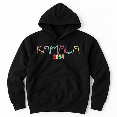 Kamala Harris Cat Lettering Hoodie