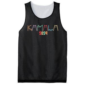 Kamala Harris Cat Lettering Mesh Reversible Basketball Jersey Tank