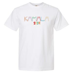 Kamala Harris Cat Lettering Garment-Dyed Heavyweight T-Shirt