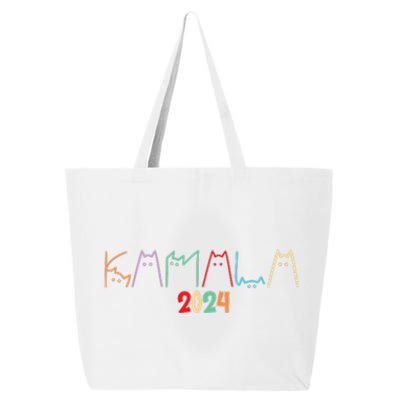 Kamala Harris Cat Lettering 25L Jumbo Tote