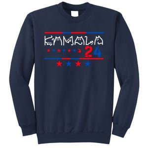 Kamala Harris Cat Lettering Positive 2024 Sweatshirt