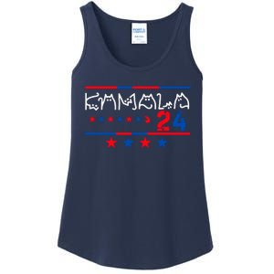 Kamala Harris Cat Lettering Positive 2024 Ladies Essential Tank