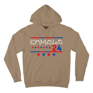 Kamala Harris Cat Lettering Positive 2024 Hoodie