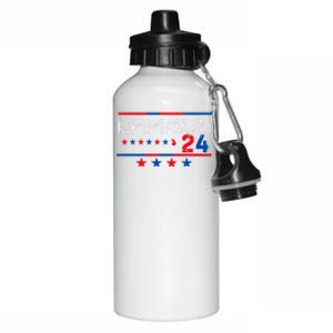 Kamala Harris Cat Lettering Positive 2024 Aluminum Water Bottle 