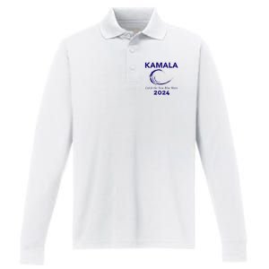 Kamala Harris Campaign 2024 Performance Long Sleeve Polo