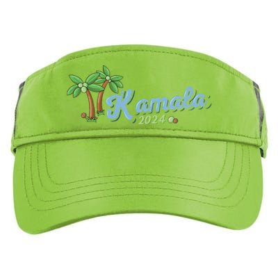 Kamala Harris Coconut Tree 2024 Democrat For President Gift Adult Drive Performance Visor