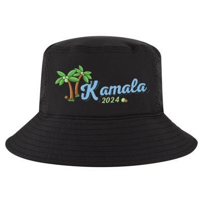 Kamala Harris Coconut Tree 2024 Democrat For President Gift Cool Comfort Performance Bucket Hat