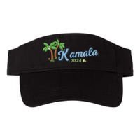 Kamala Harris Coconut Tree 2024 Democrat For President Gift Valucap Bio-Washed Visor