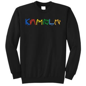 Kamala Harris Cat Lettering Funny Cat Ladies For Kamala Gift Sweatshirt