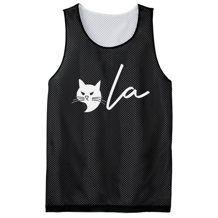 Kamala Harris Cat Lettering Positive Funny Comma La 2024 Gift Mesh Reversible Basketball Jersey Tank