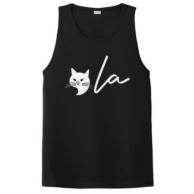 Kamala Harris Cat Lettering Positive Funny Comma La 2024 Gift PosiCharge Competitor Tank