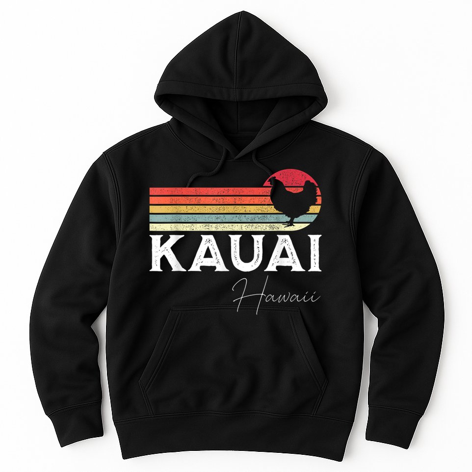 Kauai Hawaii Chicken Lover Souvenir Hoodie