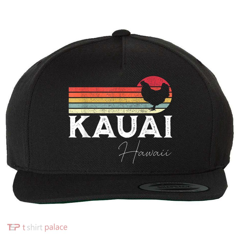 Kauai Hawaii Chicken Lover Souvenir Wool Snapback Cap