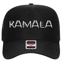 Kamala Harris Cat Lettering Positive High Crown Mesh Back Trucker Hat