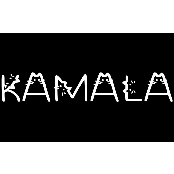 Kamala Harris Cat Lettering Positive Bumper Sticker