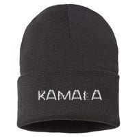 Kamala Harris Cat Lettering Positive Sustainable Knit Beanie