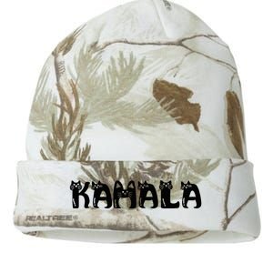 Kamala Harris Cat Lettering Positive Funny 2024 Kati Licensed 12" Camo Beanie