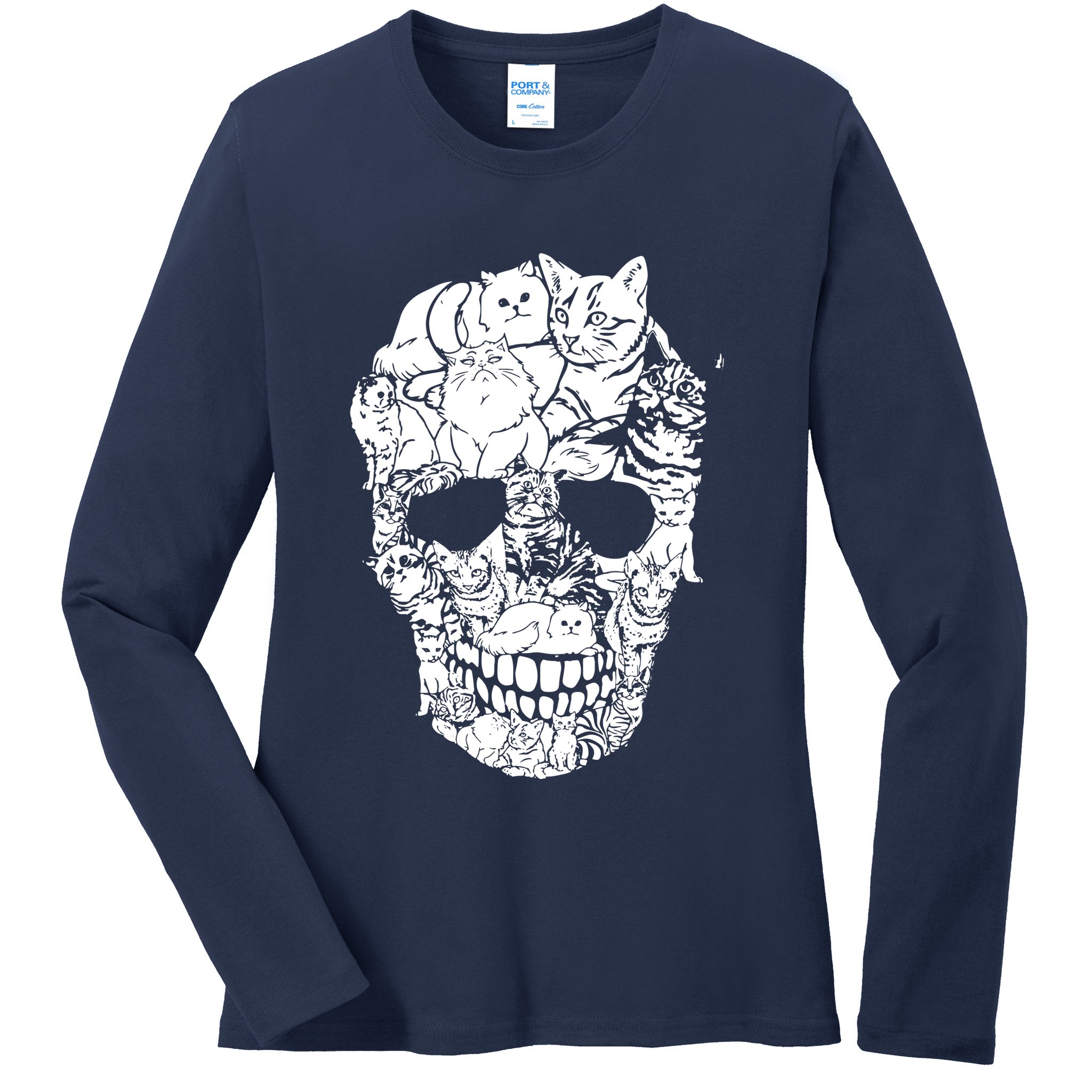 Kitty Halloween Costume Cat Ladies Long Sleeve Shirt